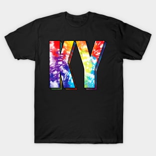 Kentucky State KY tie dye colorful T-Shirt